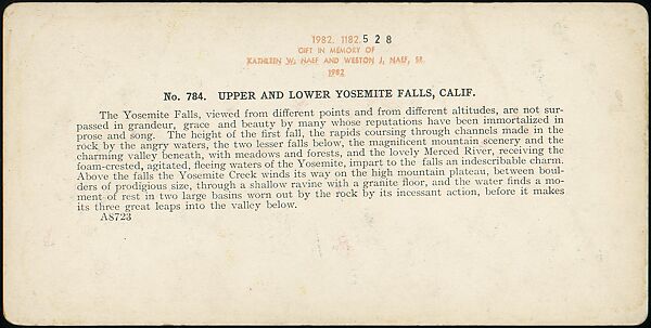 [Group of 100 Stereograph Views of California Nature and Landscapes With a Focus on Yosemite], Keystone View Company, Albumen silver prints