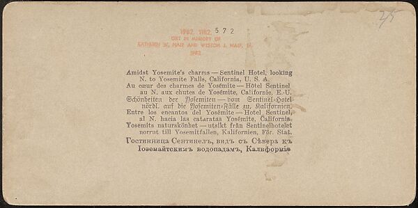 [Group of 100 Stereograph Views of California Nature and Landscapes With a Focus on Yosemite], Keystone View Company, Albumen silver prints