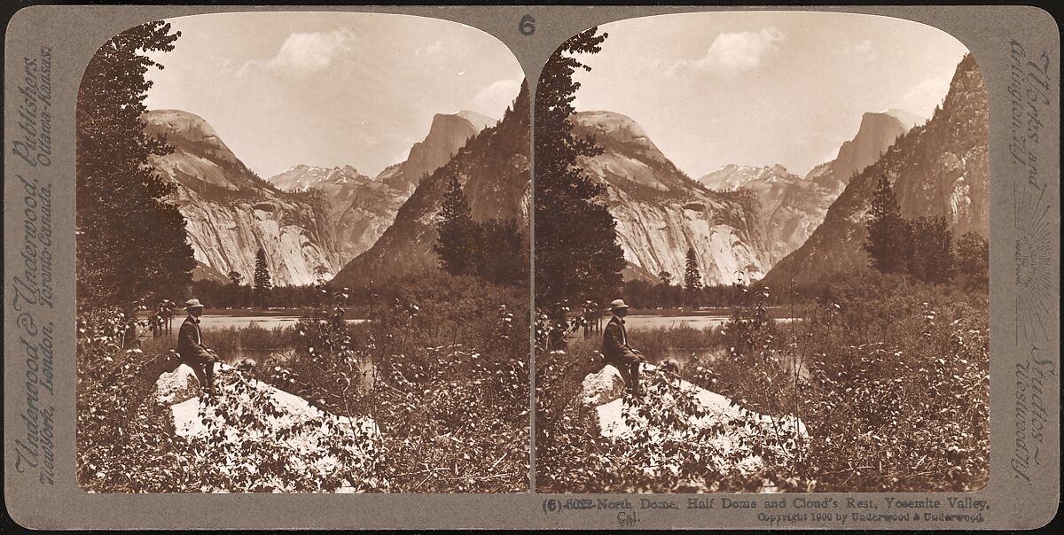 [Group of 23 Stereograph Views of Yosemite Valley Housed in Original Publisher's Box], Underwood &amp; Underwood (American), Albumen silver prints