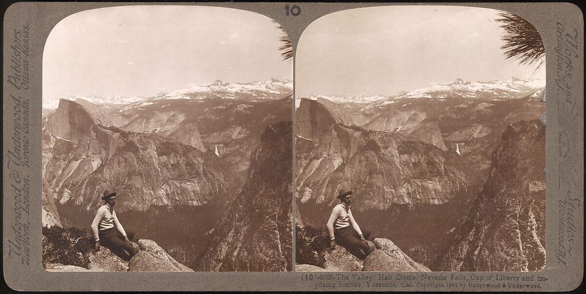 [Group of 23 Stereograph Views of Yosemite Valley Housed in Original Publisher's Box], Underwood &amp; Underwood (American), Albumen silver prints
