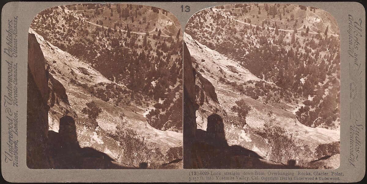 [Group of 23 Stereograph Views of Yosemite Valley Housed in Original Publisher's Box], Underwood &amp; Underwood (American), Albumen silver prints
