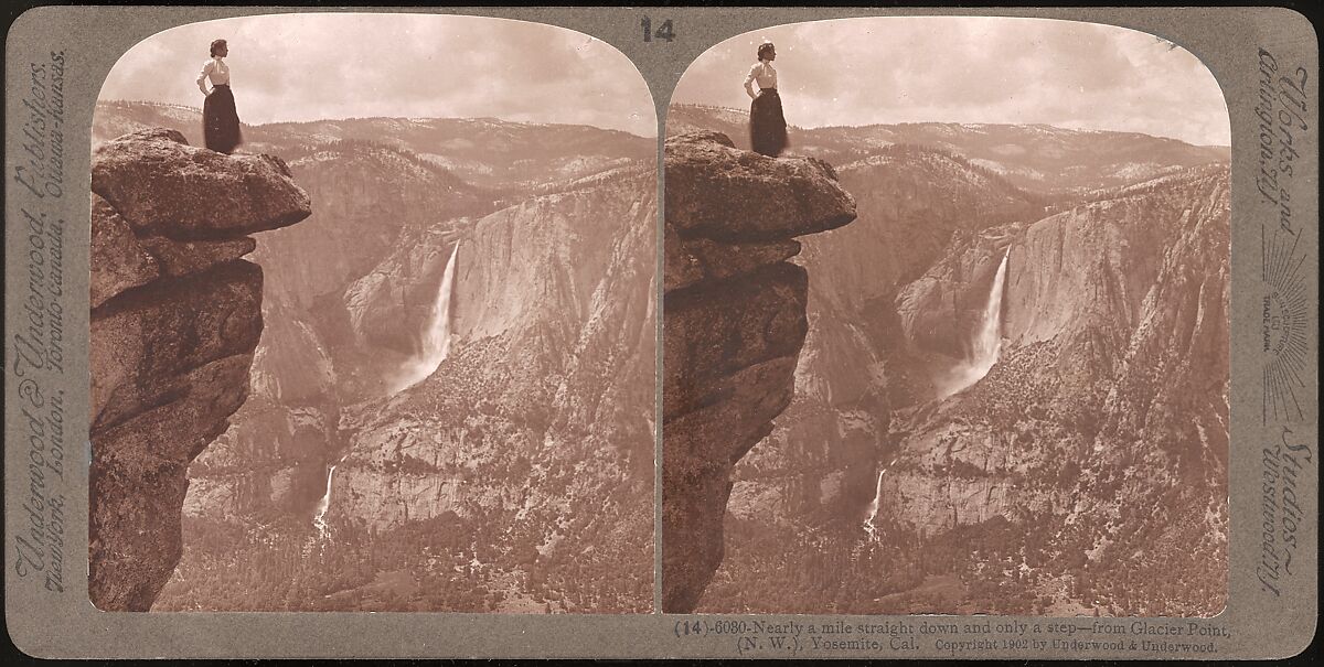 [Group of 23 Stereograph Views of Yosemite Valley Housed in Original Publisher's Box], Underwood &amp; Underwood (American), Albumen silver prints