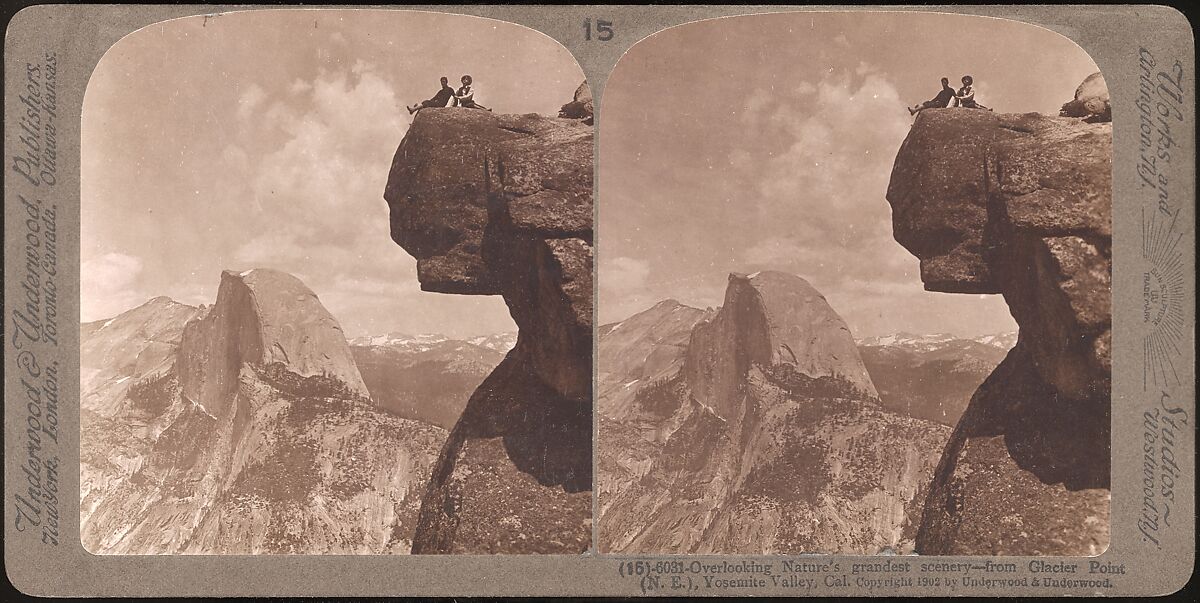 [Group of 23 Stereograph Views of Yosemite Valley Housed in Original Publisher's Box], Underwood &amp; Underwood (American), Albumen silver prints
