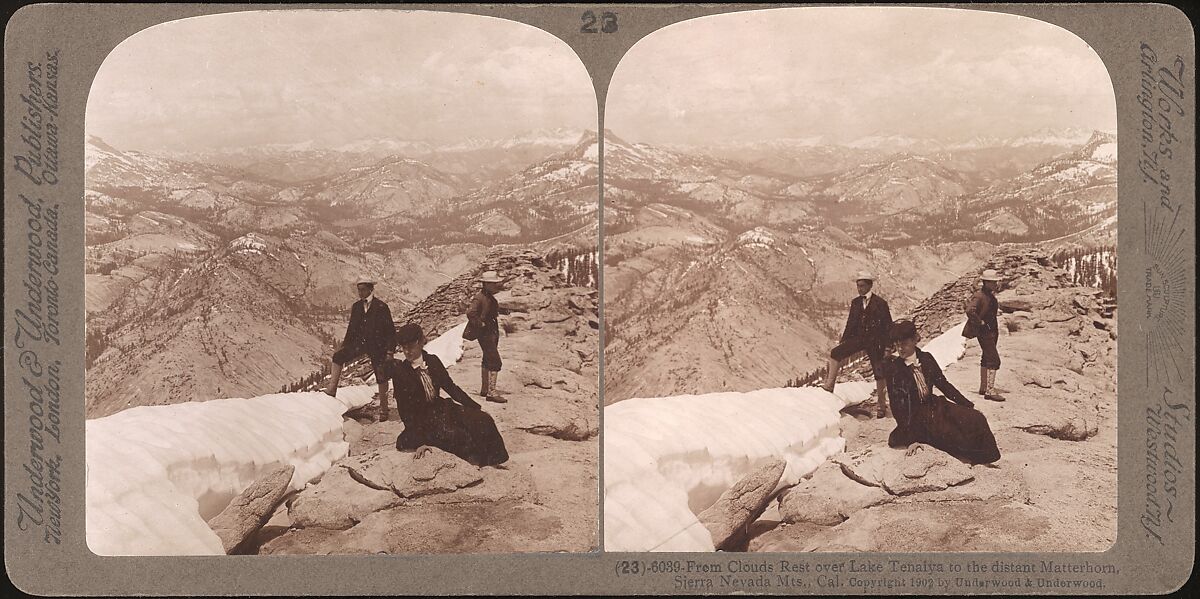 [Group of 23 Stereograph Views of Yosemite Valley Housed in Original Publisher's Box], Underwood &amp; Underwood (American), Albumen silver prints