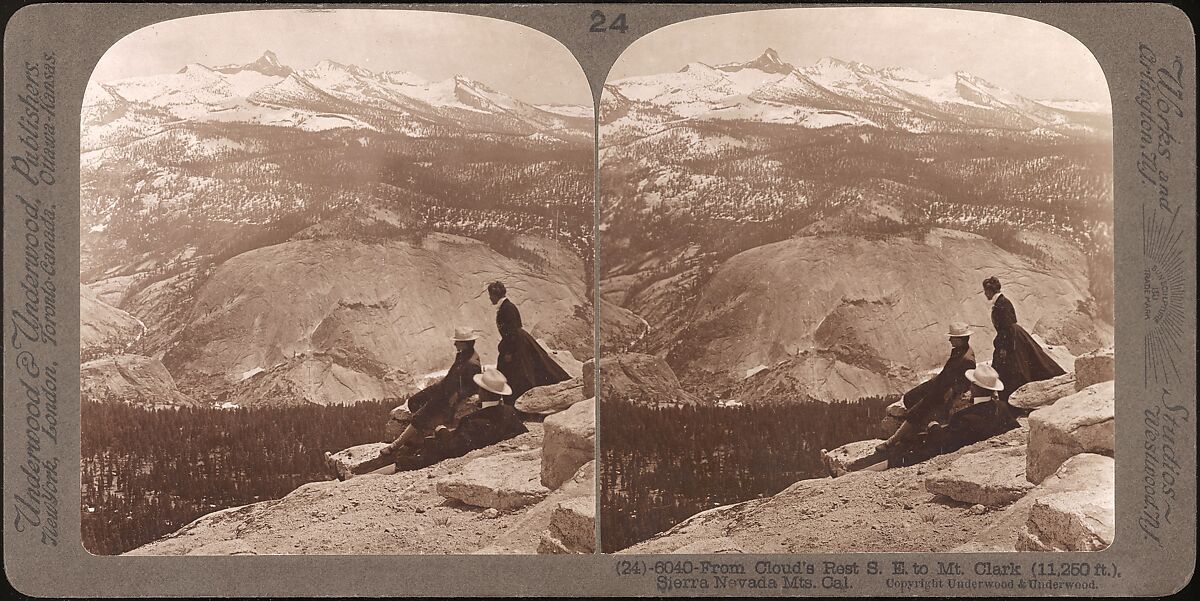[Group of 23 Stereograph Views of Yosemite Valley Housed in Original Publisher's Box], Underwood &amp; Underwood (American), Albumen silver prints