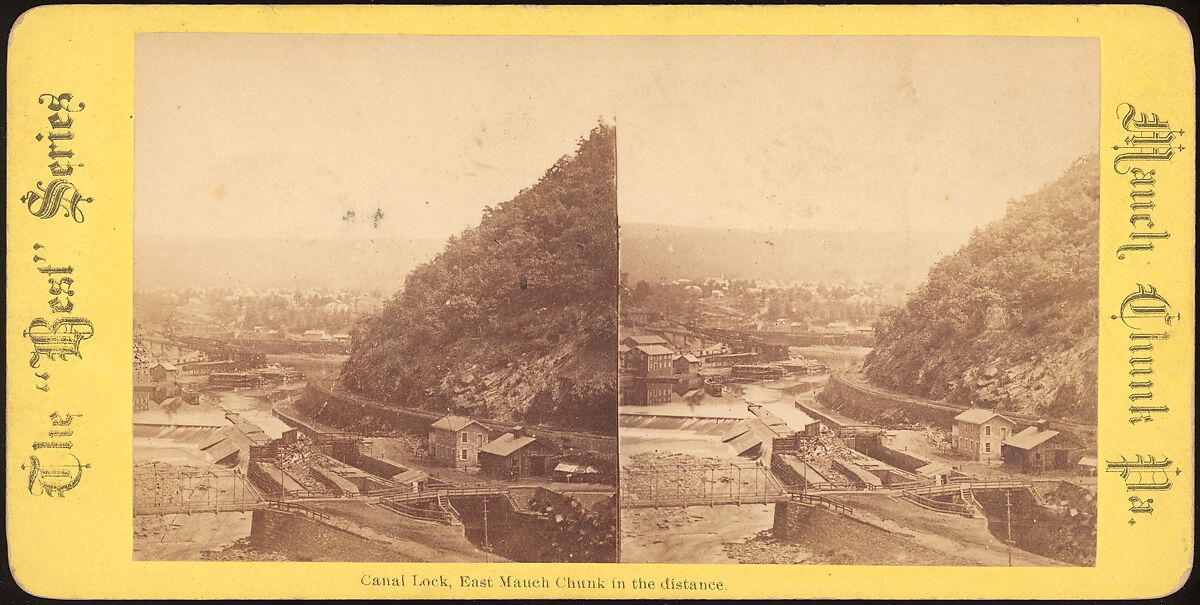 [Group of 5 Stereograph Views of Canals], Unknown (American), Albumen silver prints