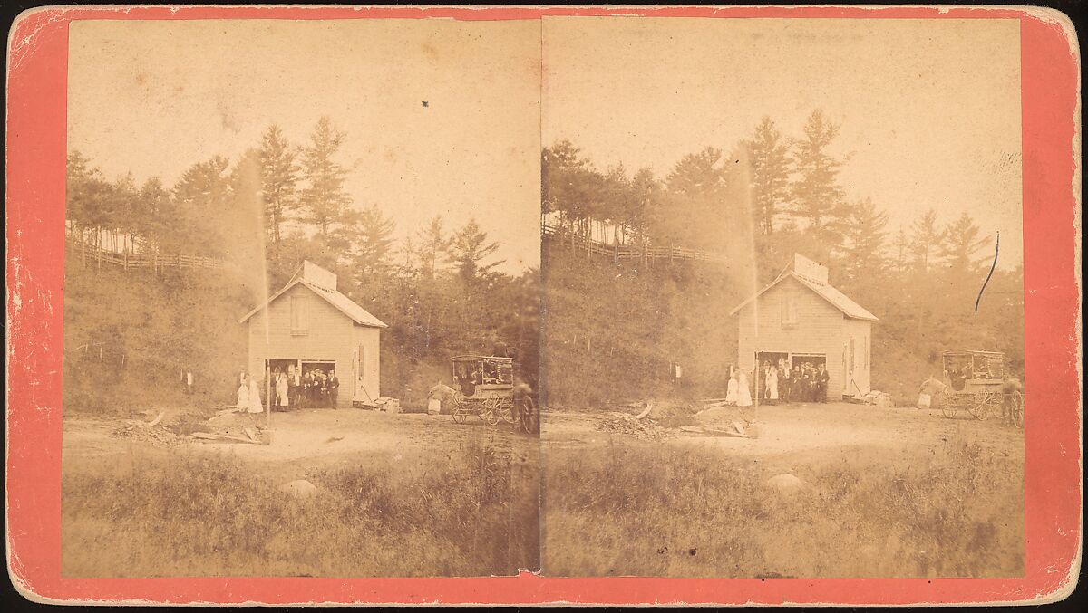 [Group of 9 Stereograph Views of Carriages, Stagecoaches, and Wagons], Unknown (American), Albumen silver prints
