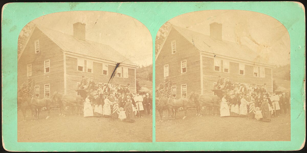 [Group of 9 Stereograph Views of Carriages, Stagecoaches, and Wagons], Unknown (American), Albumen silver prints