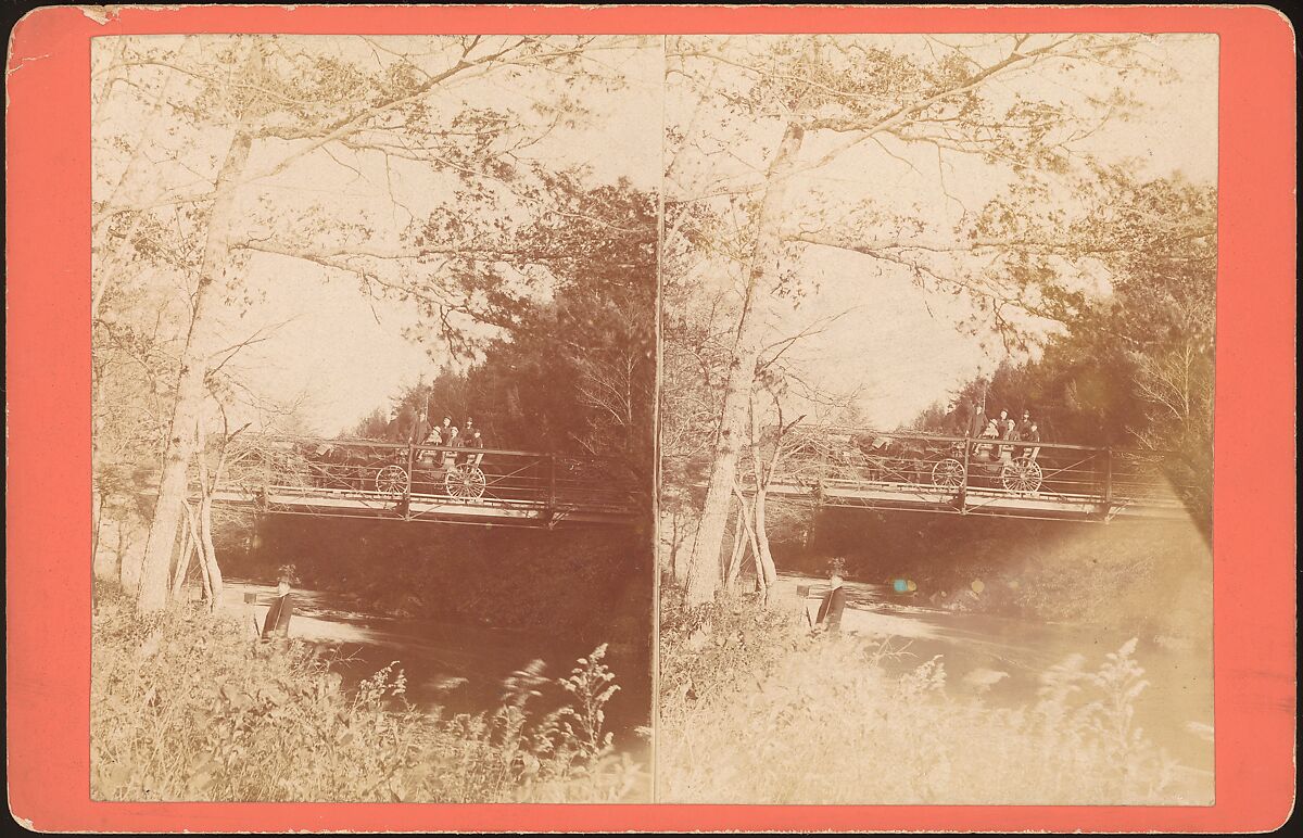 [Group of 9 Stereograph Views of Carriages, Stagecoaches, and Wagons], Unknown (American), Albumen silver prints