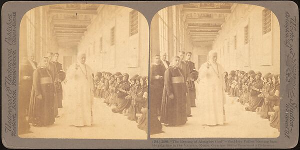 [Group of 12 Stereograph Views of Celebrities, Including Popes and Presidents], Underwood &amp; Underwood (American), Albumen silver prints