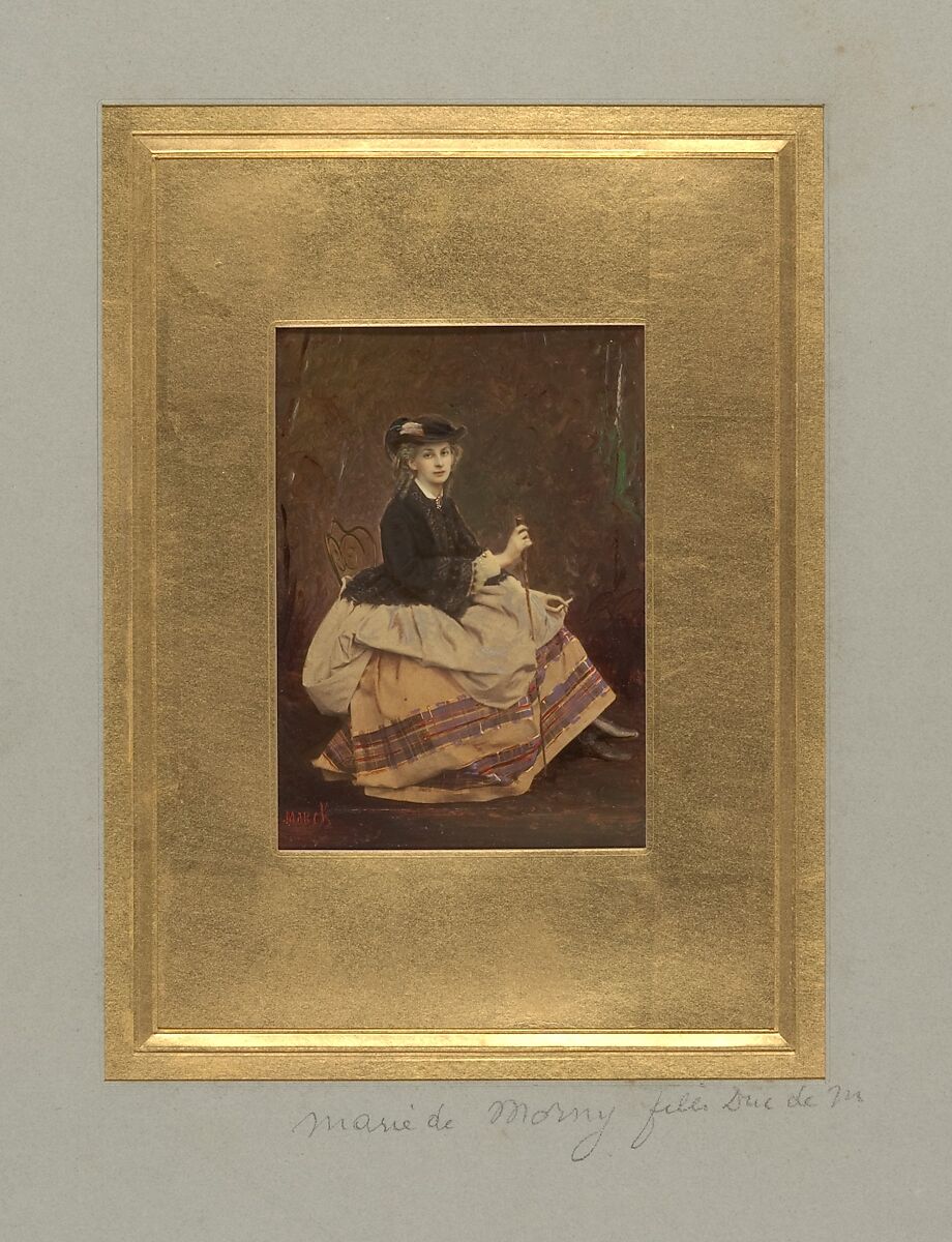 [Marie de Morny], Pierre-Louis Pierson (French, 1822–1913)  , et al, Albumen silver print from glass negative with applied color 