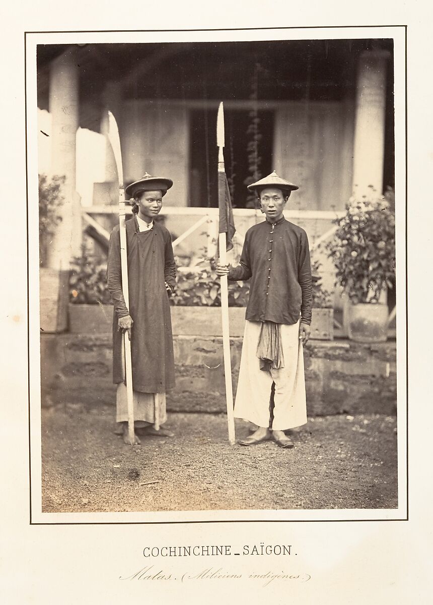 Matas (Miliciens indigènes), Emile Gsell (French, Sainte-Marie-aux-Mines 1838–1879 Vietnam), Albumen silver print from glass negative 