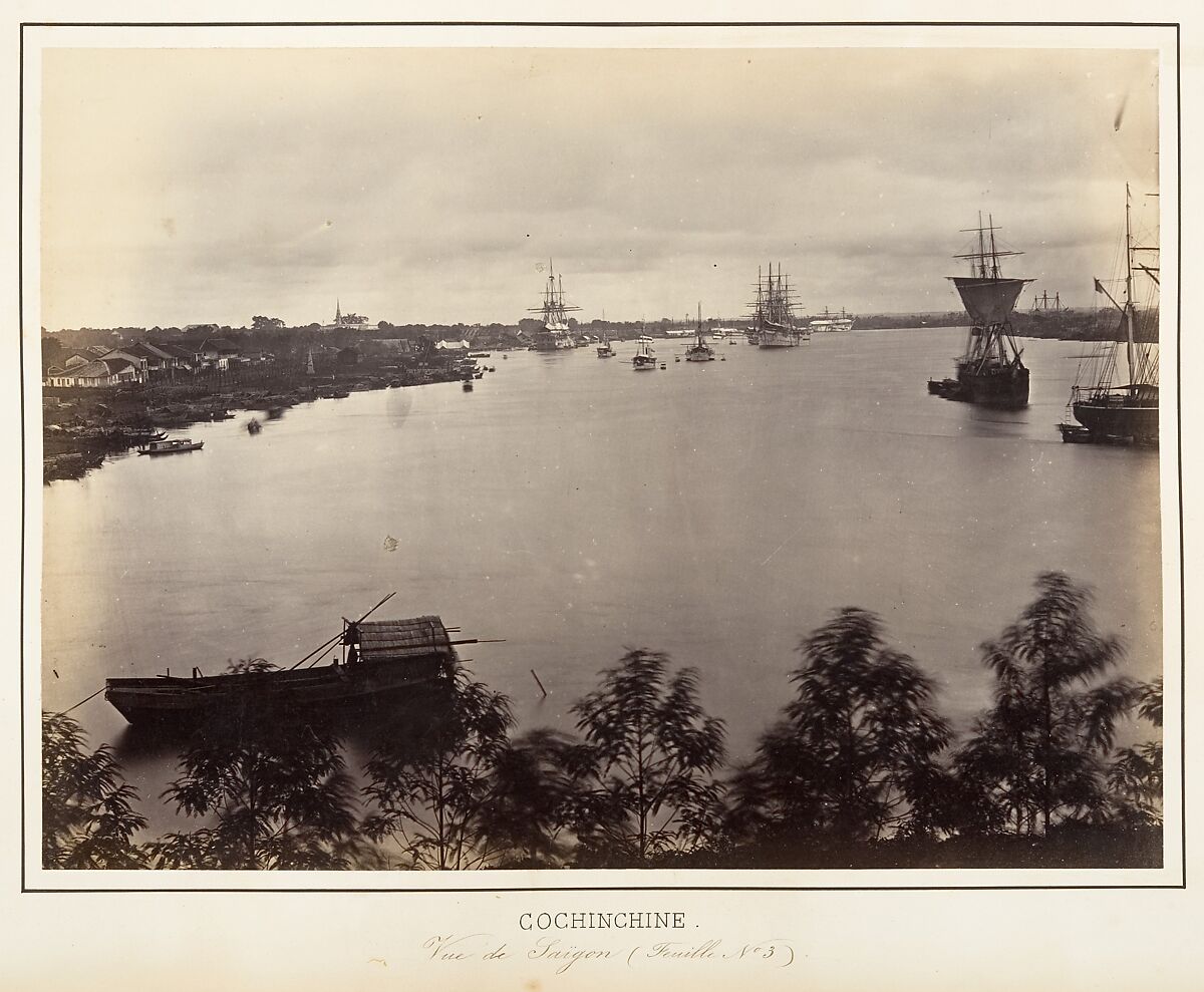 Vue de Saïgon (Feuille No. 3), Emile Gsell (French, Sainte-Marie-aux-Mines 1838–1879 Vietnam), Albumen silver print from glass negative 