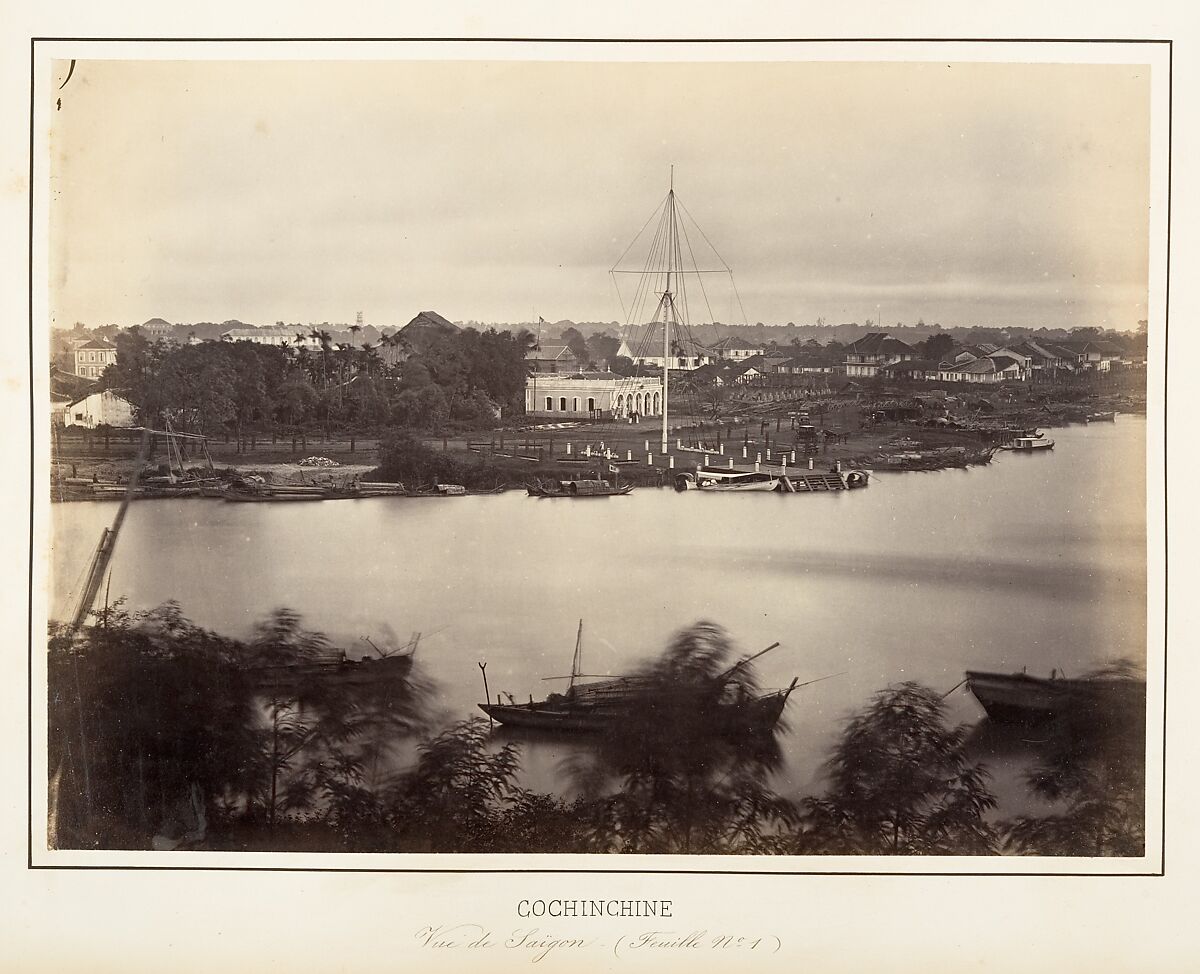 Vue de Saïgon (Feuille No. 1), Emile Gsell (French, Sainte-Marie-aux-Mines 1838–1879 Vietnam), Albumen silver print from glass negative 