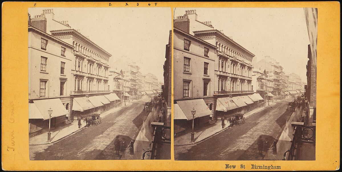 [Group of 6 Early Stereograph Views of Birmingham, England], Unknown (British), Albumen silver prints