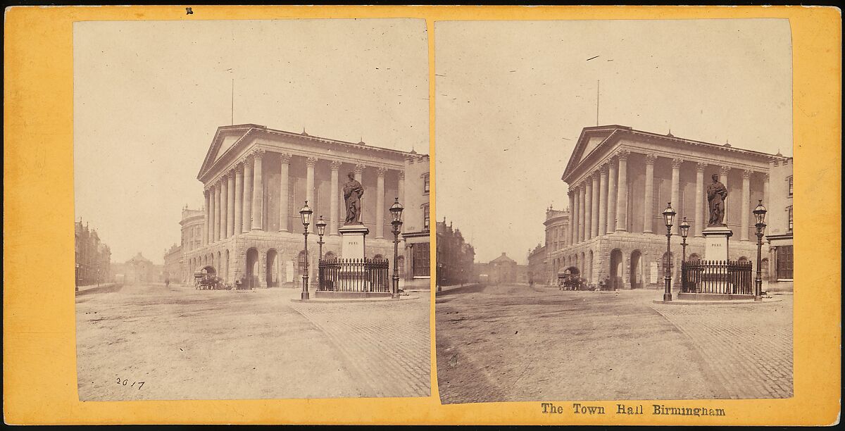[Group of 6 Early Stereograph Views of Birmingham, England], Unknown (British), Albumen silver prints