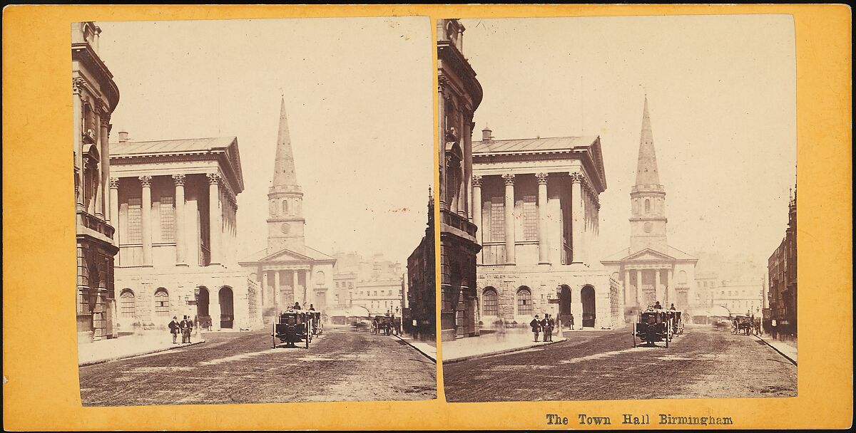 [Group of 6 Early Stereograph Views of Birmingham, England], Unknown (British), Albumen silver prints