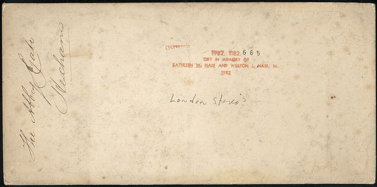 [Group of 16 Early Stereograph Views of British Abbeys], Unknown (British), Albumen silver prints