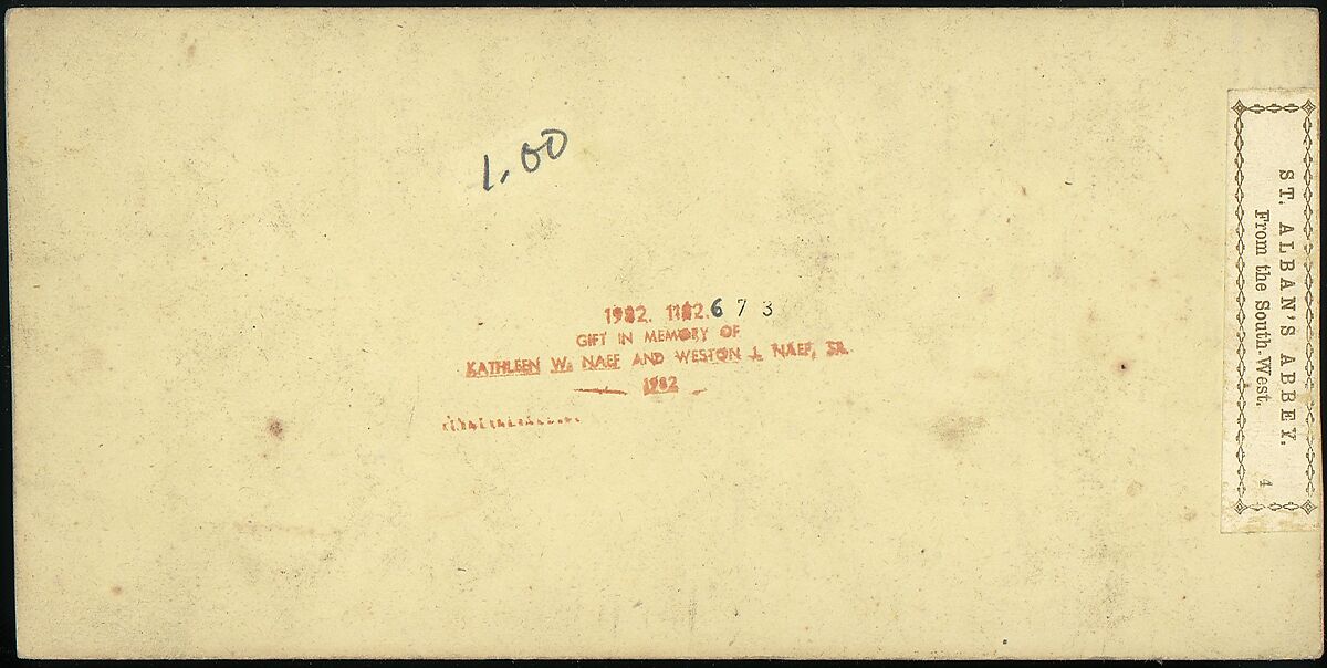 [Group of 16 Early Stereograph Views of British Abbeys], Unknown (British), Albumen silver prints