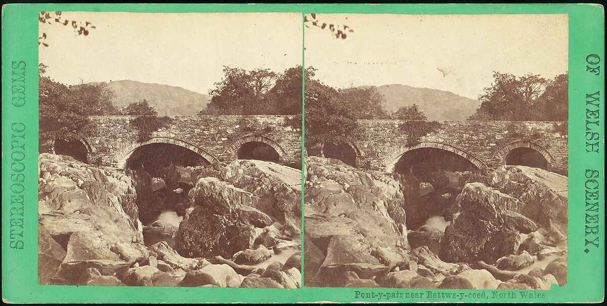 [Pair of Early Stereograph Views of British Bridges], Stereoscopic Gems, Albumen silver prints 