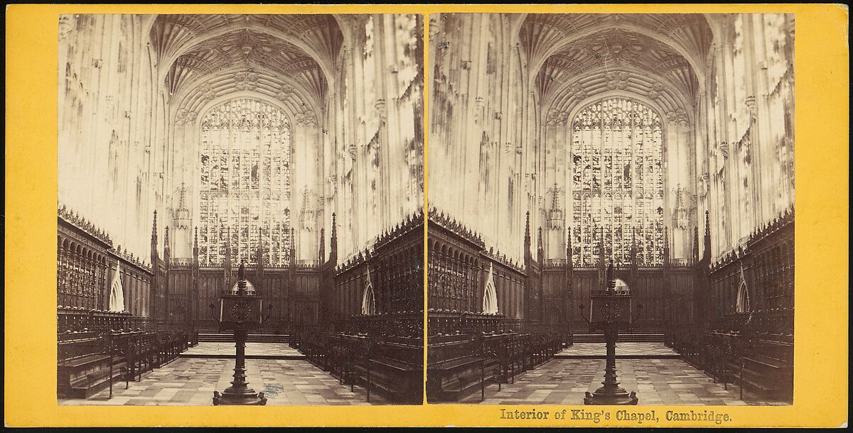 [Group of 15 Early Stereograph Views of Cambridge, England and the Surrounding Area], Thomas Small (British), Albumen silver prints