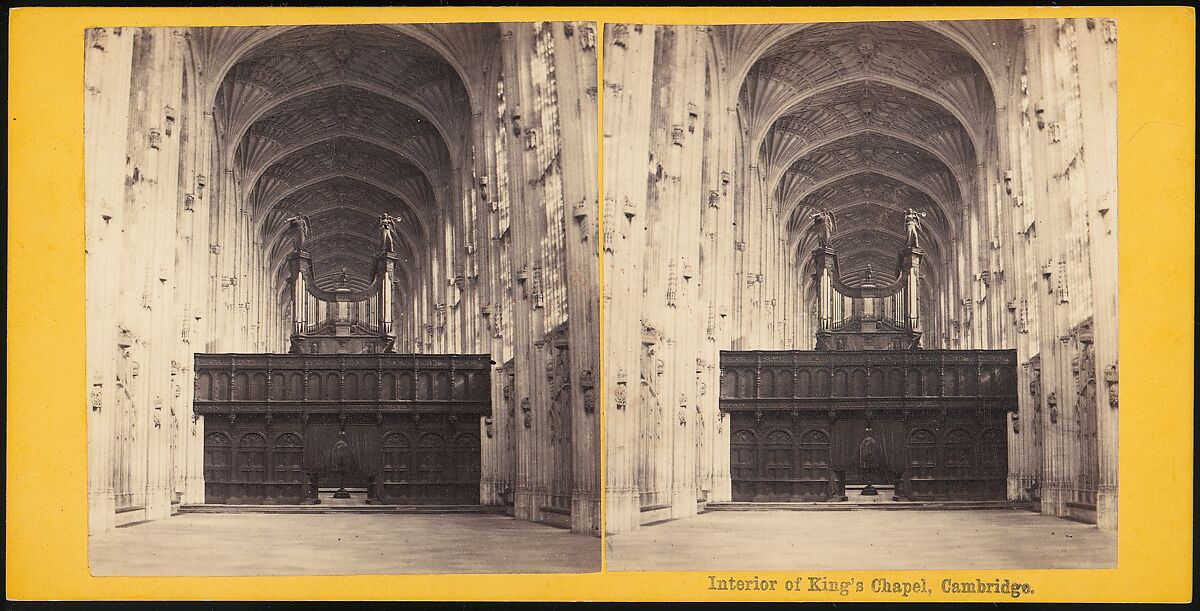 [Group of 15 Early Stereograph Views of Cambridge, England and the Surrounding Area], Thomas Small (British), Albumen silver prints