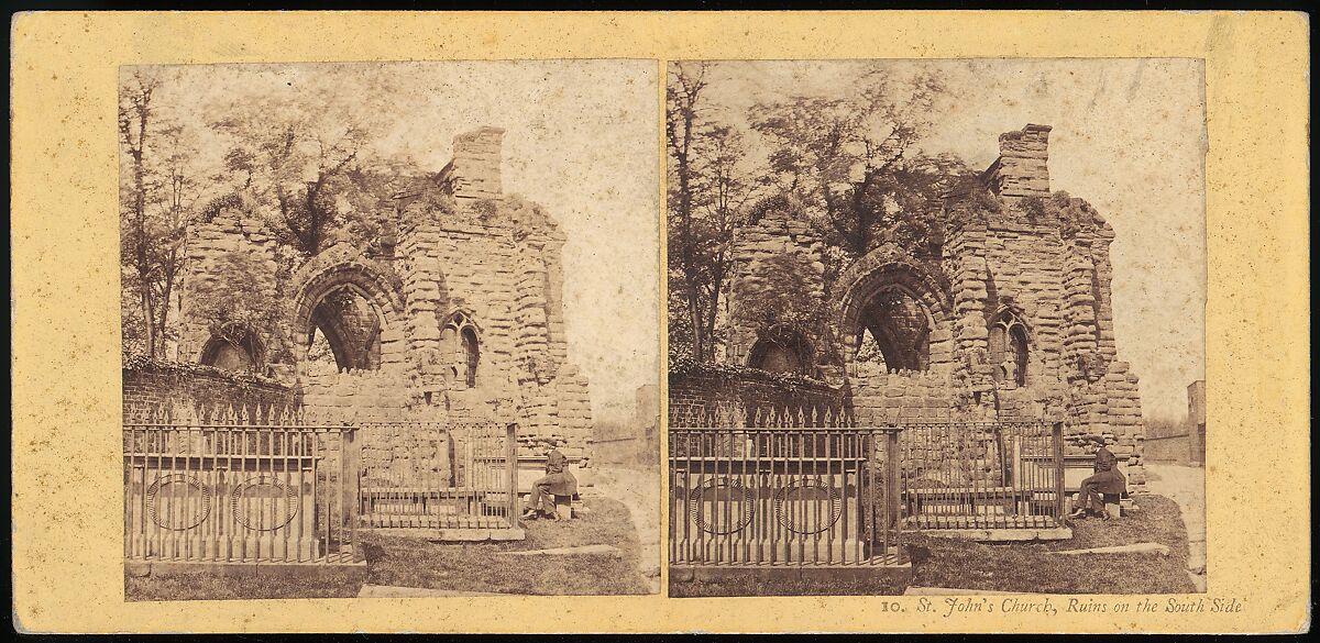 [Group of 17 Early Stereograph Views of British Churches], Sedgfield's English Scenery (British), Albumen silver prints