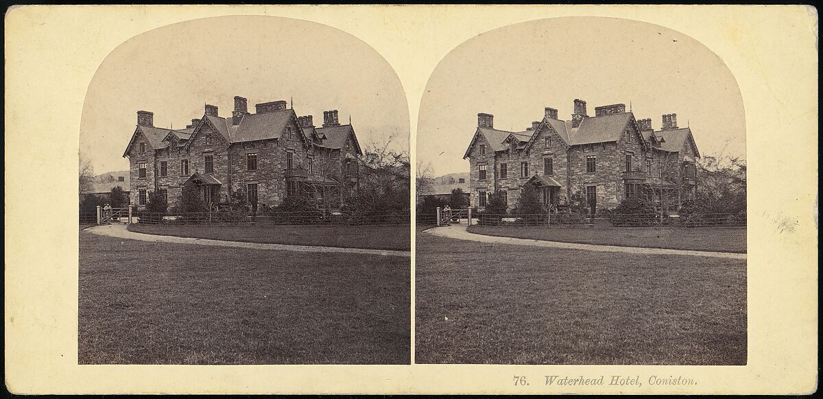 [Group of 5 Early Stereograph Views of British Hotels and Inns], Unknown (British), Albumen silver prints