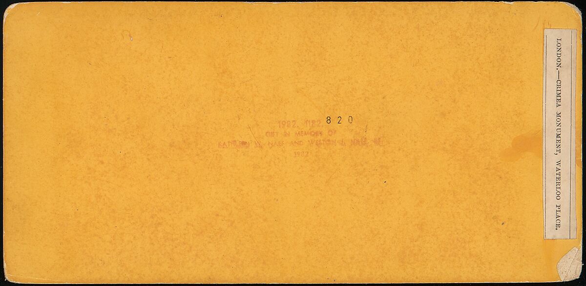 [Group of 8 Early Stereograph Views of British Monuments, Memorials, and Tombs], Lennie (British, born Scotland), Albumen silver prints