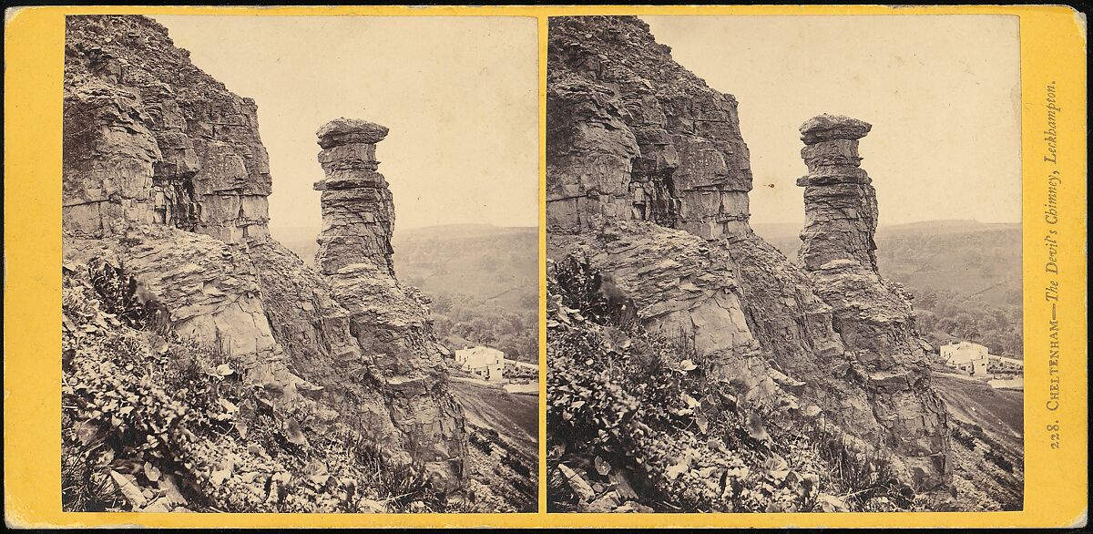 [Group of 11 Early Stereograph Views of British Landscapes], Westley&#39;s Cheltenham Library (British), Albumen silver prints 