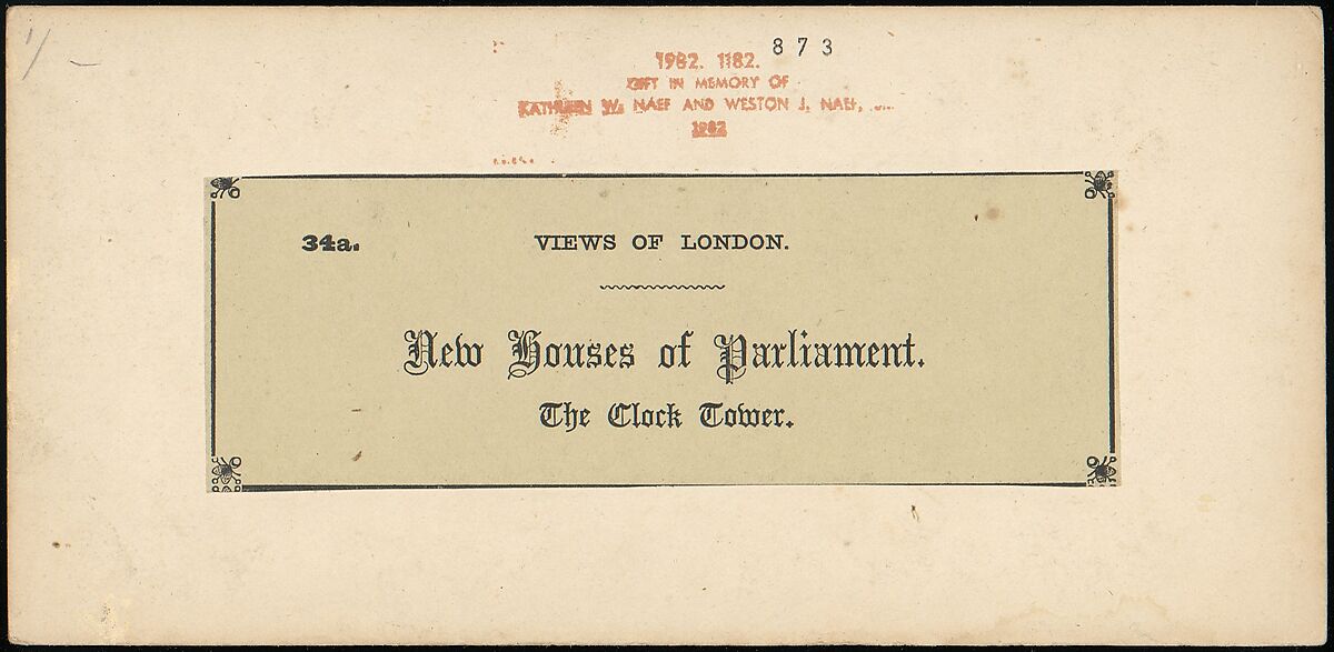 [Pair of Early Stereograph Views of London, England], Views of London (British), Albumen silver prints