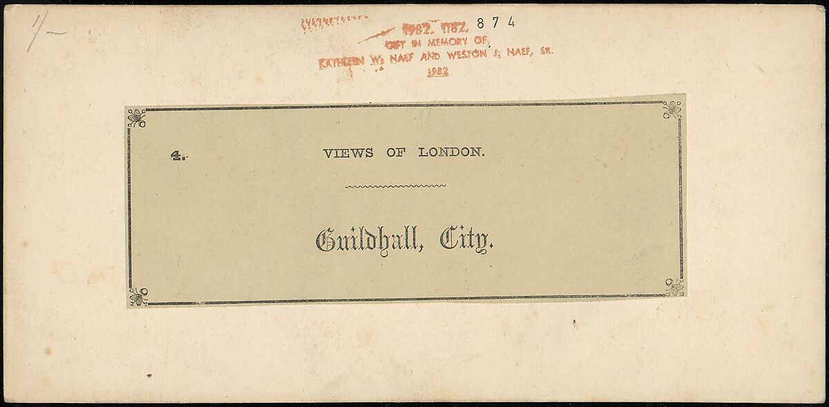 [Pair of Early Stereograph Views of London, England], Views of London (British), Albumen silver prints