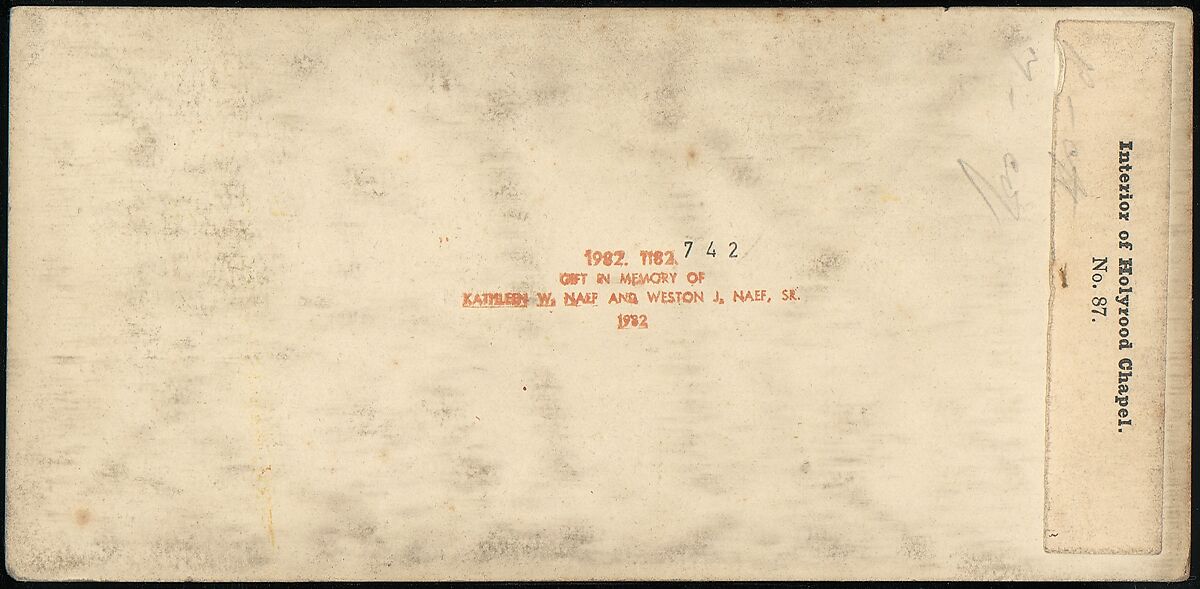 [Group of 10 Early Stereograph Views of British Chapels and Cloisters], Unknown (British), Albumen silver prints