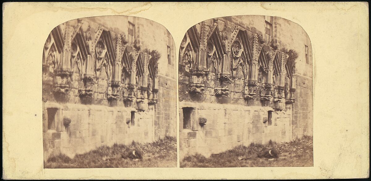 [Group of 10 Early Stereograph Views of British Chapels and Cloisters], Unknown (British), Albumen silver prints
