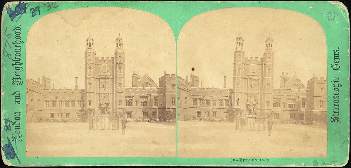 Eton College, Stereoscopic Gems, Albumen silver prints 