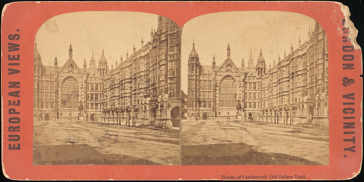 [Group of 5 Stereograph Views of the Houses of Parliament, London, England], Stereoscopic Gems, Albumen silver prints