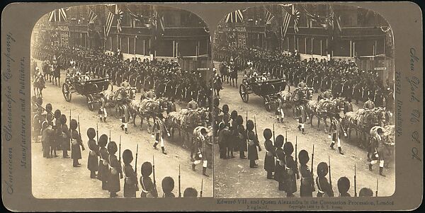 [Group of 4 Stereograph Views of the Coronation of Edward VII, London, England], H. C. White Company (American), Albumen silver prints