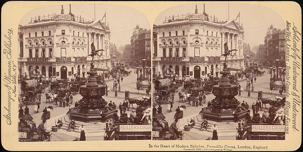In the Heart of Modern Babylon, Piccadilly Circus, London, England