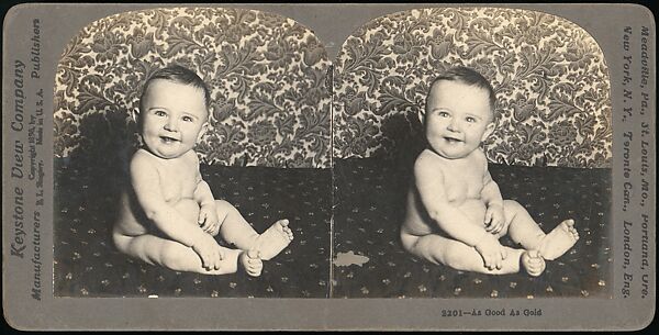 [Group of 4 Stereograph Views of Babies], Keystone View Company, Albumen silver prints 