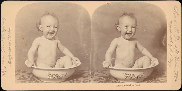 [Group of 4 Stereograph Views of Babies], Keystone View Company, Albumen silver prints