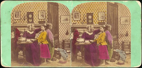[Group of 13 Stereograph Views of Families and Children], Keystone View Company, Albumen silver prints