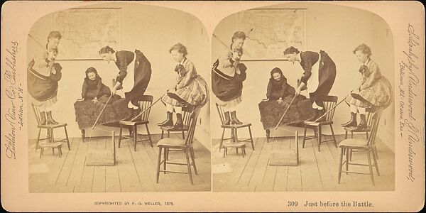 [Group of 13 Stereograph Views of Families and Children], Keystone View Company, Albumen silver prints