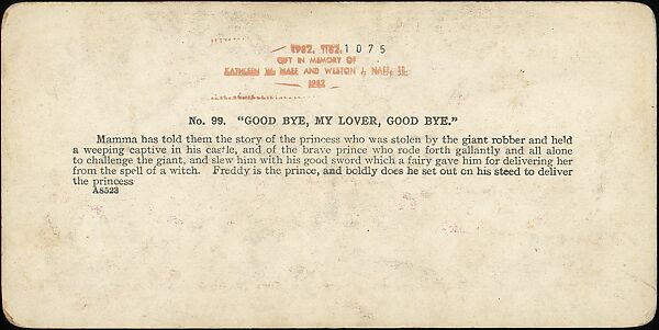 [Group of 55 Stereograph Views of Groups of Children], Comic Series, Albumen silver prints