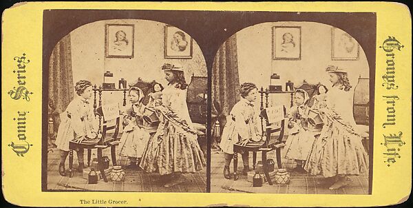 [Group of 55 Stereograph Views of Groups of Children], Comic Series, Albumen silver prints