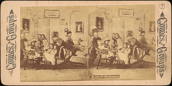 [Group of 55 Stereograph Views of Groups of Children], Comic Series, Albumen silver prints