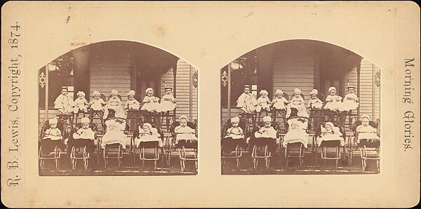 [Group of 55 Stereograph Views of Groups of Children], Comic Series, Albumen silver prints