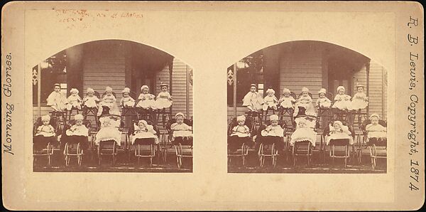 [Group of 55 Stereograph Views of Groups of Children], Comic Series, Albumen silver prints
