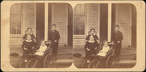 [Group of 55 Stereograph Views of Groups of Children], Comic Series, Albumen silver prints