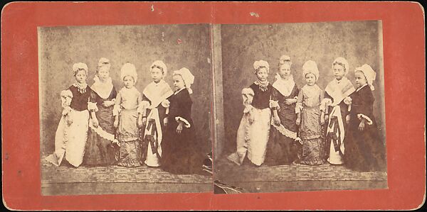 [Group of 55 Stereograph Views of Groups of Children], Comic Series, Albumen silver prints
