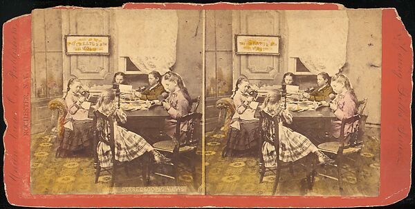 [Group of 55 Stereograph Views of Groups of Children], Comic Series, Albumen silver prints